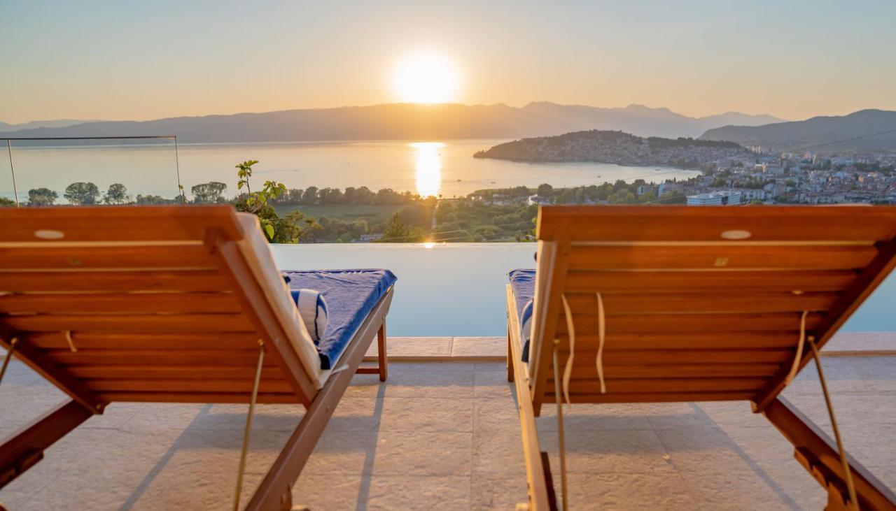 Casa Farmak - 4 Bedroom Lux Apartment With Infinity Pool & Lake View Ohrid Exterior foto